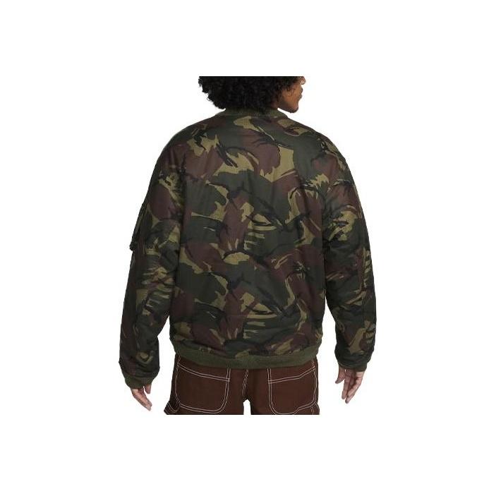 Nike Camo Casual Woven Jacket Men Outerwear Olive FB7591-222