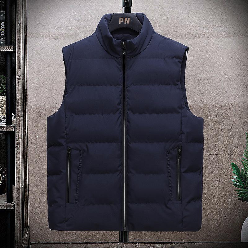 Autumn and winter new cotton-padded clothes, vest, vest jacket, vest, winter men's large size warm sleeveless vest jacket