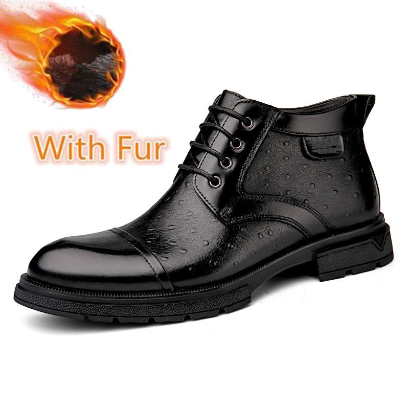 

Роскошные брендовые мужские ботильоны из натуральной кожи, ретро-ботинки на шнуровке, зимние ботинки на платформе, классическая деловая прогулочная обувь 44