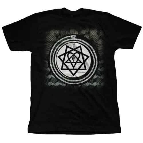 HIM Men s Album Symbols Short Sleeve T-Shirt, Black, Small 2XL