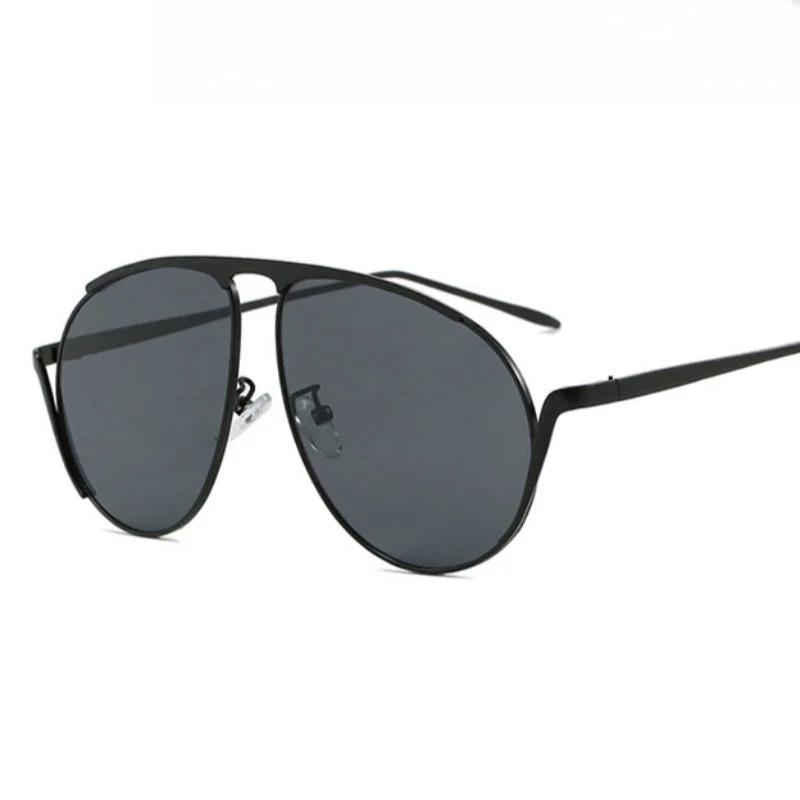 New Retro Round Sunglasses High Quality UV400 Protection Fashion Luxury Oversized Shades for Women Men