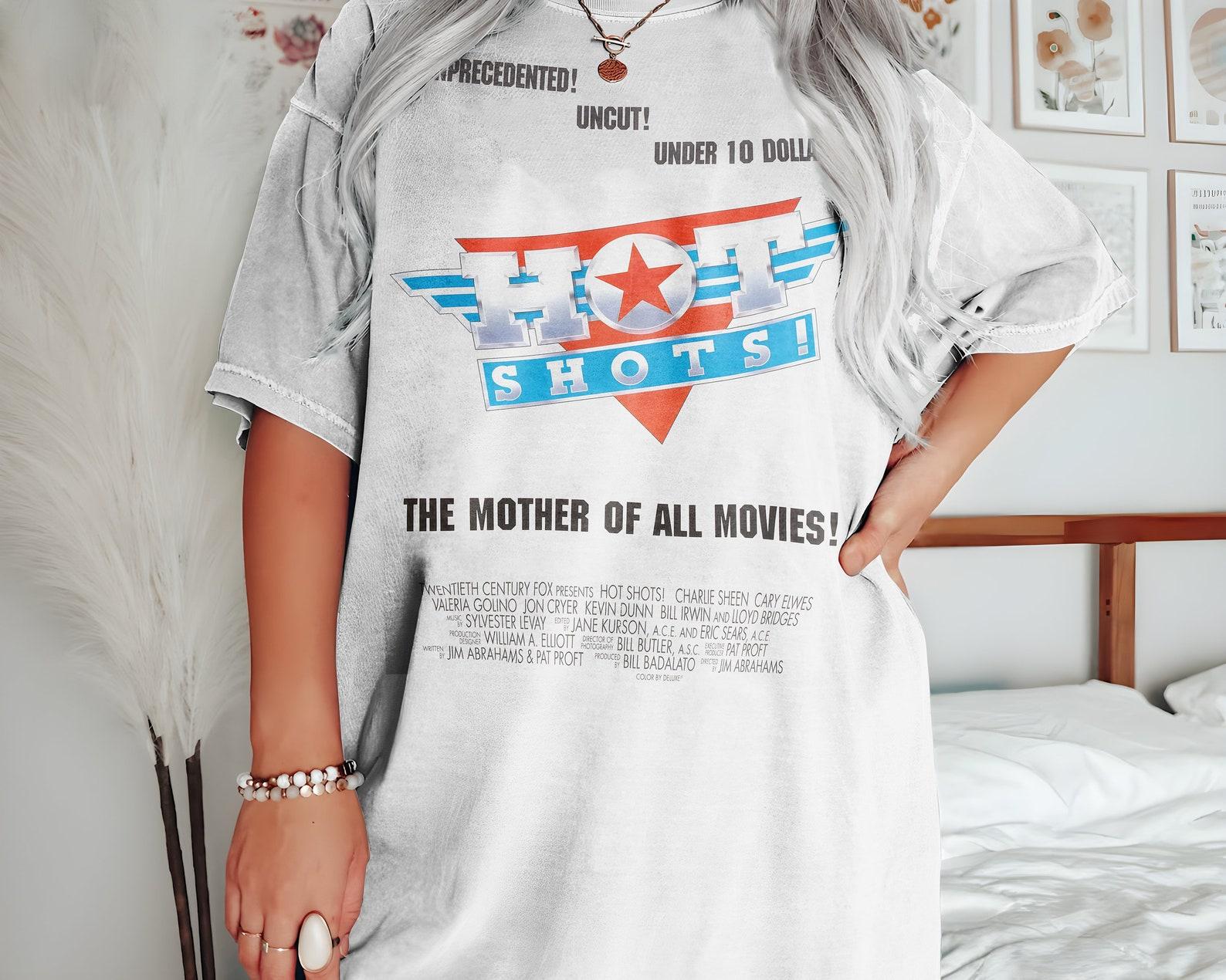 Hot Shots V4 Movie Poster Classic Movie Unisex T Shirt all sizes S-5XL 4XL