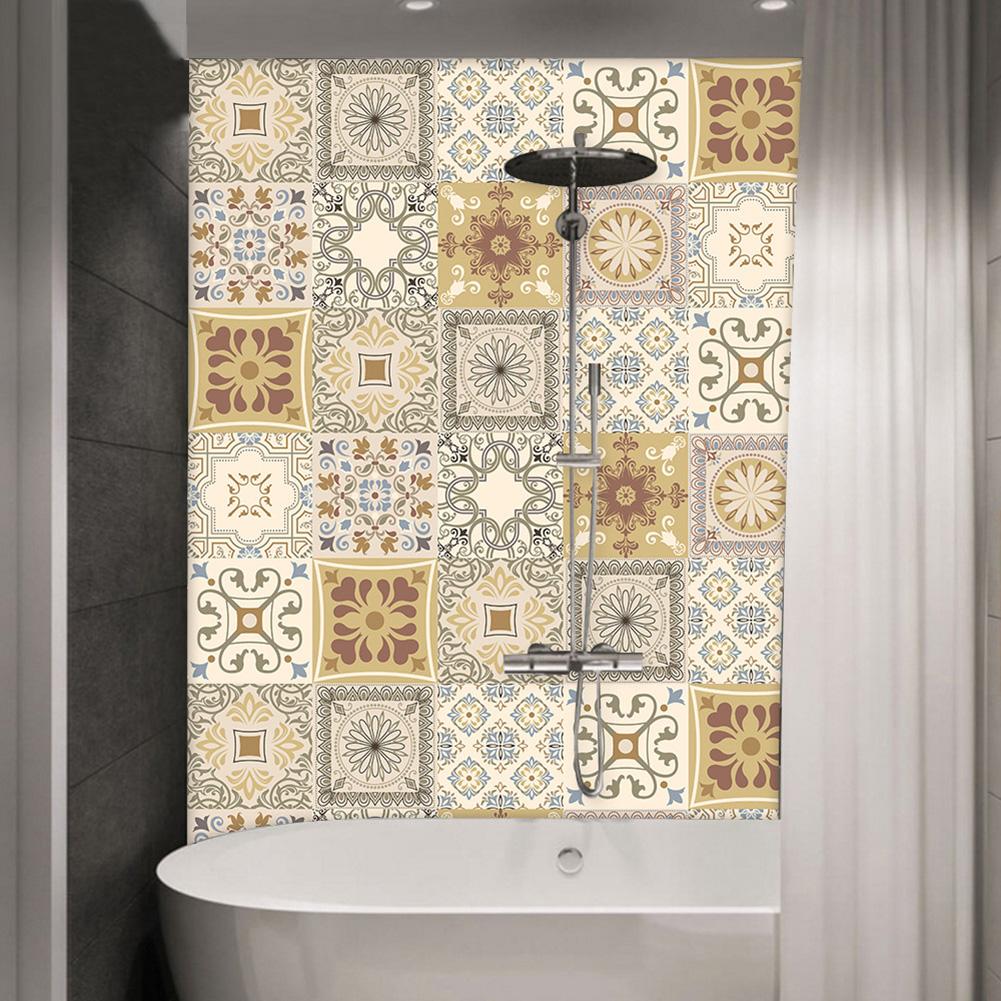 Wall Decor Tile Stickers Home Decoration Kitchen Tile Tile Stickers Waterproof Brick Pattern Desktop Renovation