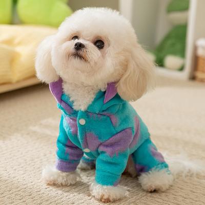 Puppy Dog Transformation Cute Monster Four-legged Fleece Small Dog Teddy Bear Autumn and Winter Warm Pet Clothes