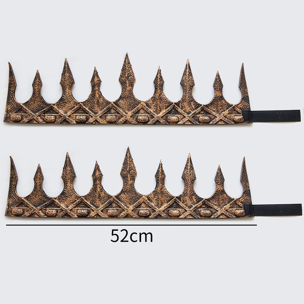 Medieval Retro Dark Style Crown for Cosplay and Costume Parties