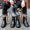 Rain Boots Men and Women Outdoor Waterproof Work Shoes Fashionable Kitchen Car Wash Fishing Rubber Shoes Overshoes