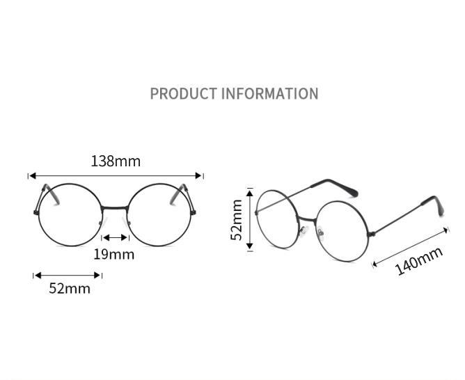 Casual And Formal Comfort Frame Round Glasses Vintage Eyewear