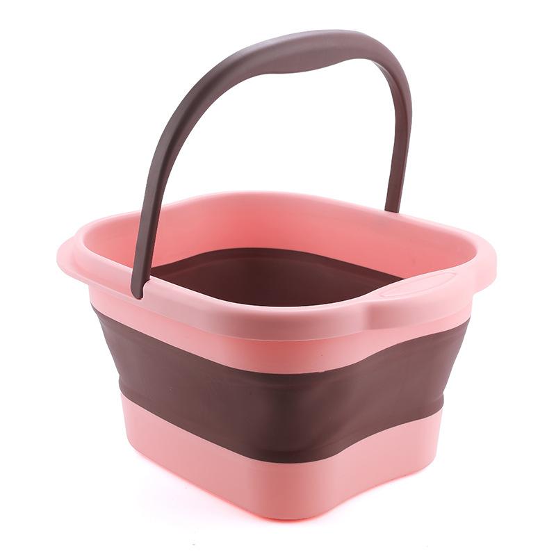 Household Items Collapsible Car Wash Fishing Foot Soak Massage Bucket Bucket Silicone Folding Cube Bathroom Kitchen Camp Basket