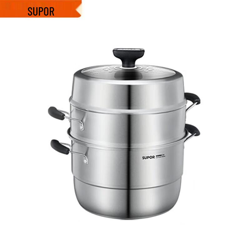 

Supor 304 Stainless Steel 3-Layer Steamer Pot