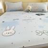 Luxury Cartoon Printed Fitted Bedsheet Set High Quality Summer Sleeping Mat with Pillowcases Ice Bean Cooling Bedding for Single