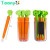 5PC Sealing Tongs Food Bag Closure Clip Cartoon Carrot Shape Moisture-Proof Clamp Fresh Keeping Sealing Clip Kitchen Accessories
