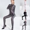 Clubwear Nattklubb Kvinner Jumpsuits Nylon Oil Shiny Sexy