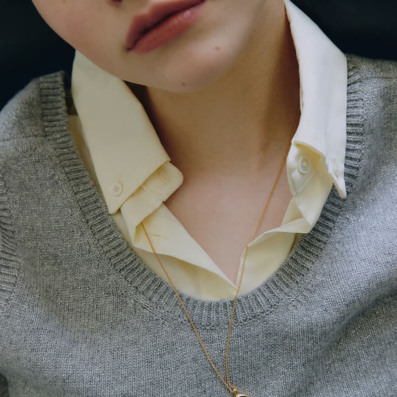 VINTAGE HOLLYWOOD Dusky Orb Necklace_VH2579NE004M