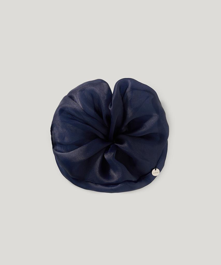 Ovhee Organza Scrunchie_Navy