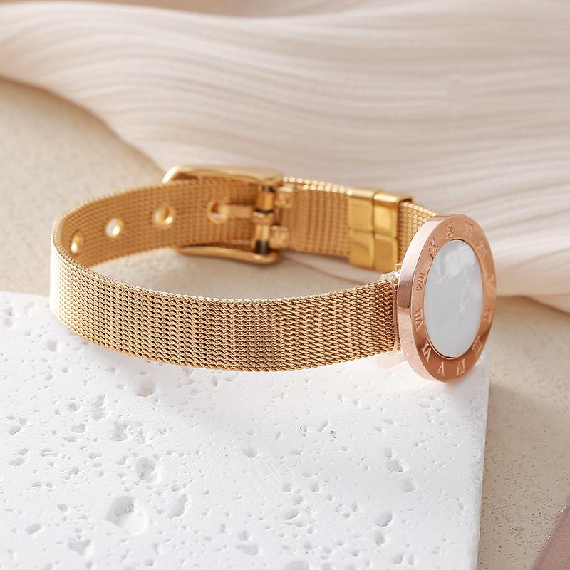 High-End European & American Titanium Steel Bracelet Watch Strap Jewelry