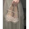 Women'S Pumps  Round Toe Thick Heeled Mary Jane Women'S Shoes Sparkling Bow Fairy High Heels Sandals Ladies Wedding Shoes