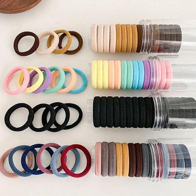 Korean Elastic Hair Bands for Women - 20 Seamless, Hair-Friendly Ropes for Headbands and Headdresses