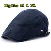 Spring Cotton Beret Dad Casual Newsboy Hat Big Head Man Oversize Flat Peak Painter Cap Summer Beret Male 62cm Hats