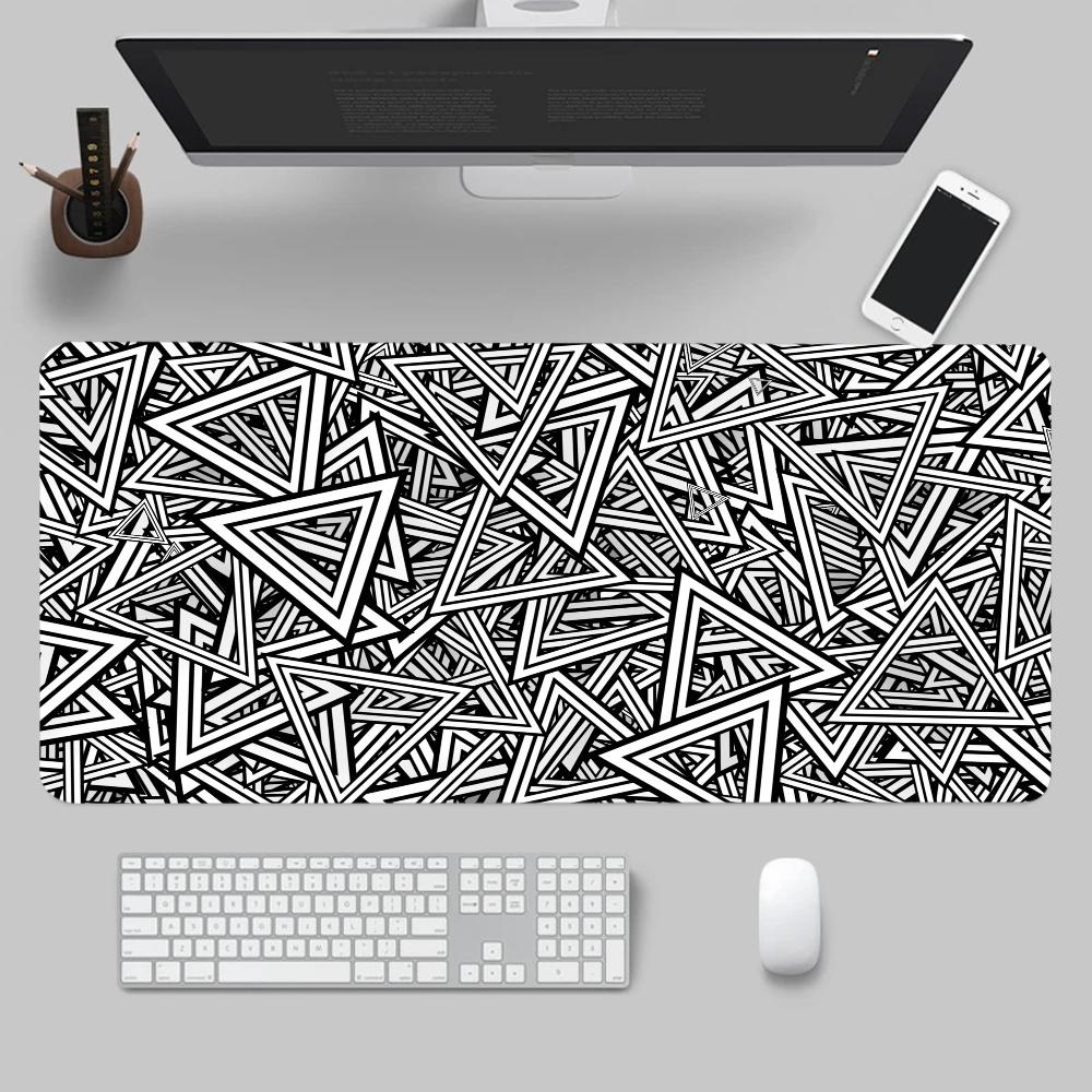 Large Size Mouse Mat Non-Slip Desk Mat Simple line Rubber Mousepad Abstraction Art Game Mousepad Office Computer Accessories Diy