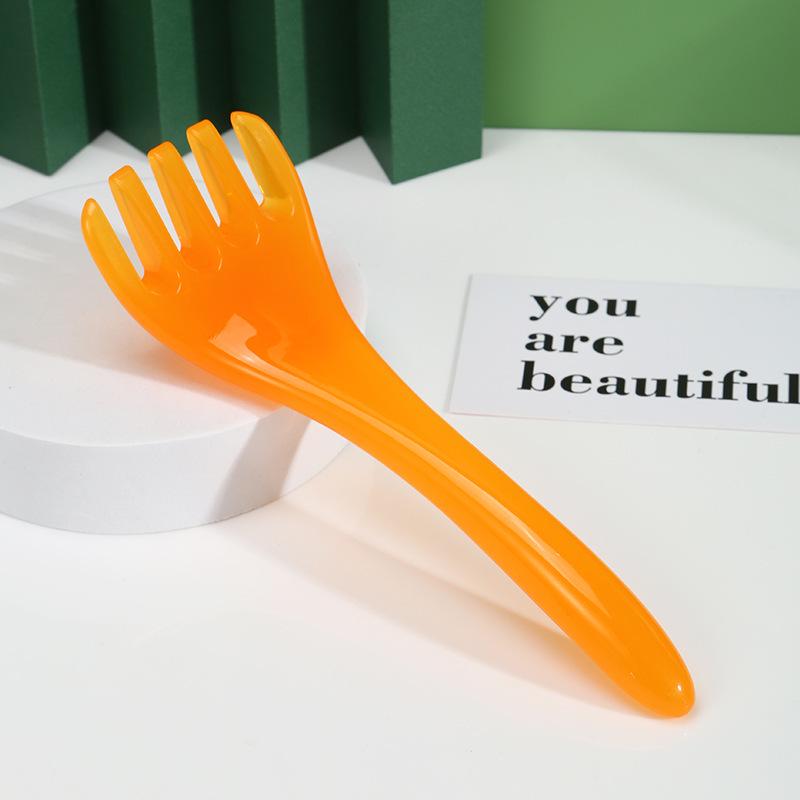 Amber Five-Claw Massager: Full-Body Meridian Massage & Scalp Scraping Comb for Relaxation