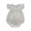 Baby Girl Summer Short Sleeve Romper with Bow for 100 Day Celebration Princess Dress Twin Set