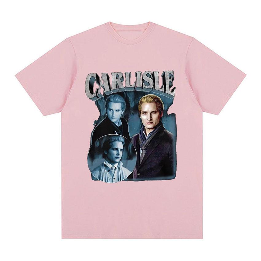 Movie Twilight Carlisle Cullen Graphic T Shirt Vintage High Quality Fashion T-shirts Man Clothing Oversized Cotton T-shirt Unisex