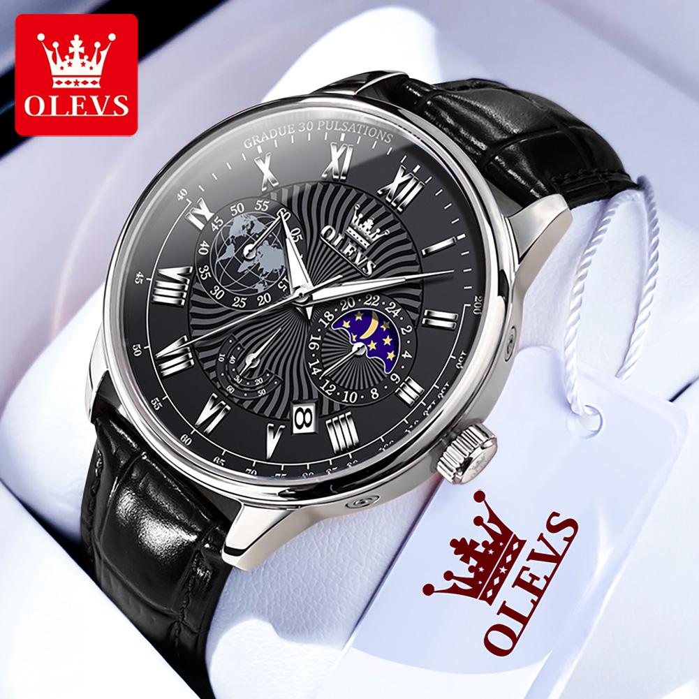 Olevs 2893 Hot Business Brand Luminous Waterproof Chronograph Watches Men Luxury Men's Quartz Watch