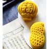 50g Fu Word and Peanut Shape Mooncake Plunger Mold with 1 Dics Mid Autumn Festival Chinese New Year Rice Cake Mould DIY Bakery