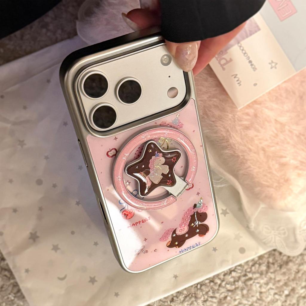 Pink Pony Magnetic Phone Case for iPhone 16, iPhone 17, and iPhone 17 Pro Max