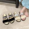 Niche Design Thick-soled Slippers 2025 New Wear Sandals Female Internet Celebrities Increase the Popularity of Slippers Female Summer
