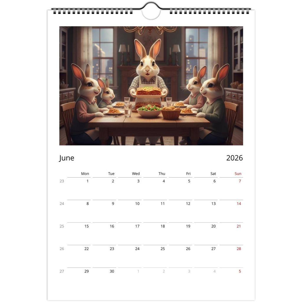 Wandkalender 2026, Kalender mit lustigem Thema, Lustiges Chat-Geschenk, Perfekte Wahl für den Heimgebrauch.