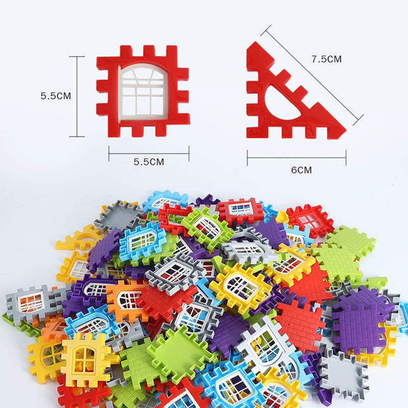 non-toxic Large Scale House Building Block Simulation Window Design Kindergarten Construction Creation Of children And children Large House Bui