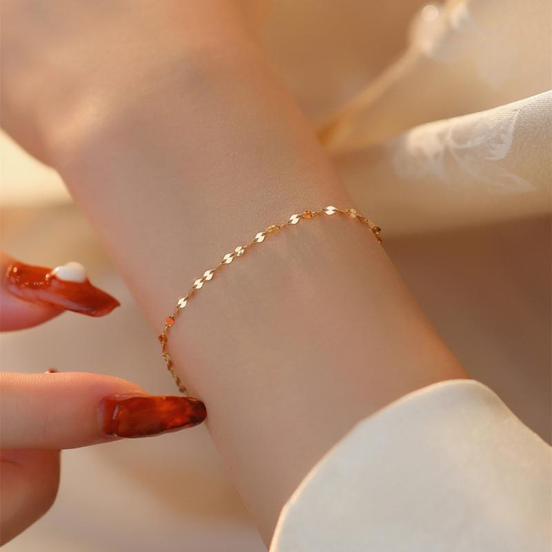 

S925 стерлингового серебра ультратонкие губы легкий роскошный темперамент усовершенствованный Sentong Qin универсальный высококачественный браслет