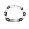 Cuban Chain, Glossy Military Brand Round Chain, Trendy Men's Imperial Chain, Titanium Steel Bracelet