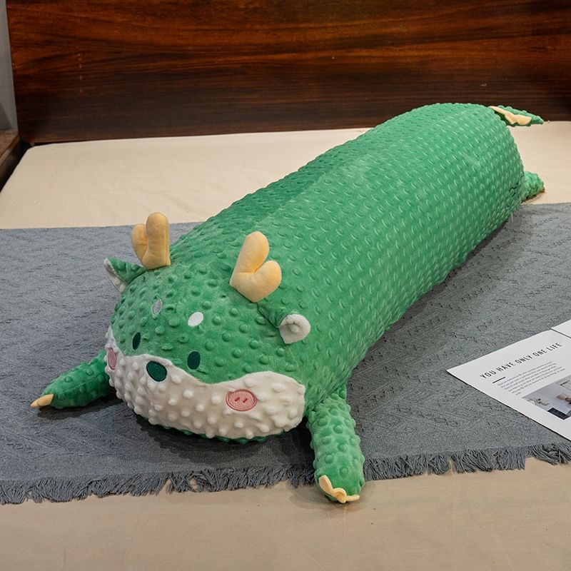 Pressure Bubble Feihua Long Pillow Animal Side Sleeping Leg Pillow Bedside Dormitory Reading Cushion Lying Sleeping Pillow Removable and Washable