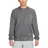 Nike Sportswear Solid Color Panel Fabric Fleece Lined Crew Neck Long Sleeved Sweatshirt Men's Iron Gray DD4855-068