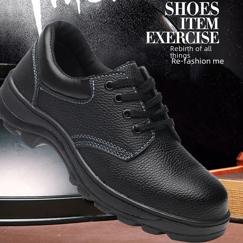 Pánská prodyšná pracovní obuv odolná proti nárazu a propíchnutí - Odolná proti oleji a kyselinám a protiskluzová ochranná obuv