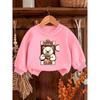 European Sizes Cute Printed Pattern 0-3 Years Old Kids' Comfortable Children's Spring Lightweight Round Neck Sweatshirt, Suitable for Outdoor Wear