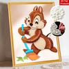 Disney 5D DIY Pearl Painting Kit, Chipmunk Sweeping Home Bedroom Wall Decor Crafts Handmade Gift