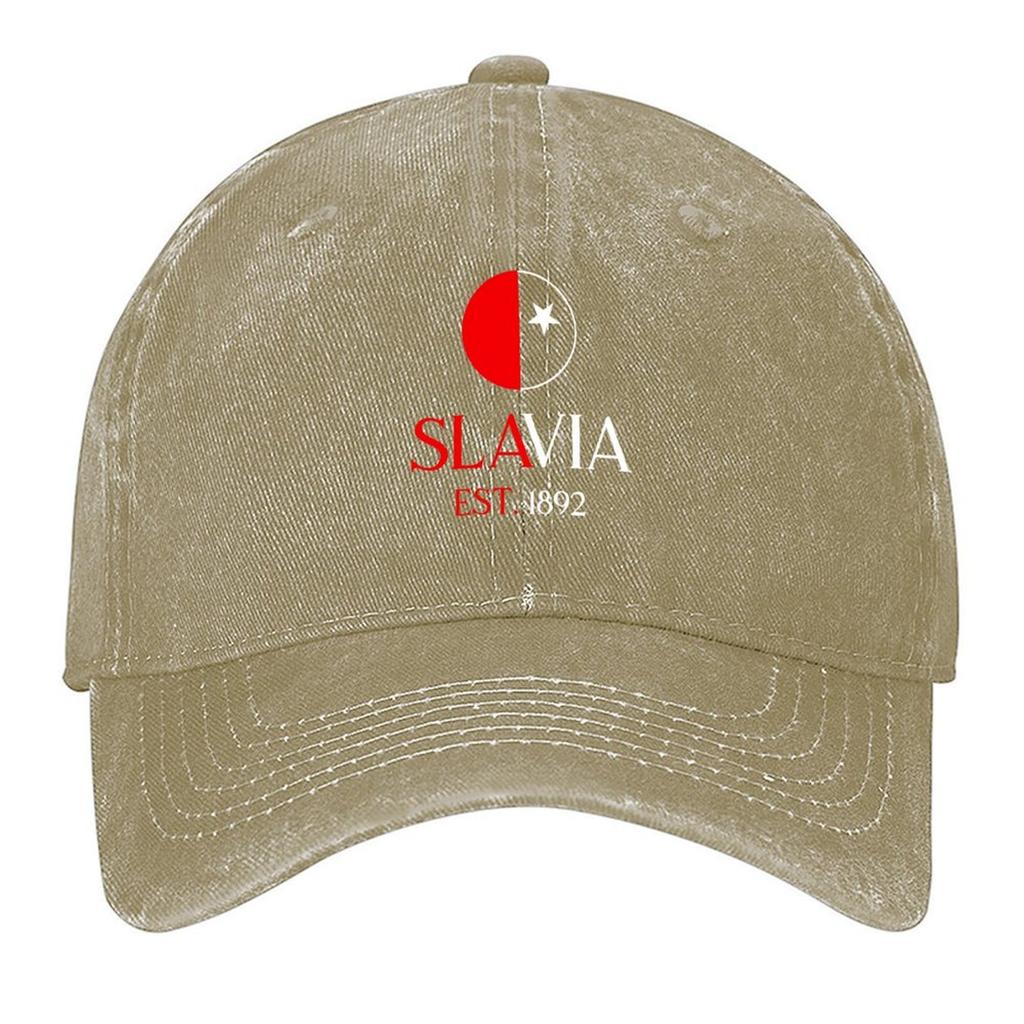 2026 Slavia Praha Red & White Baseball Cap Dad Hat Horse Hat Vintage Hard Hat For Man Women's