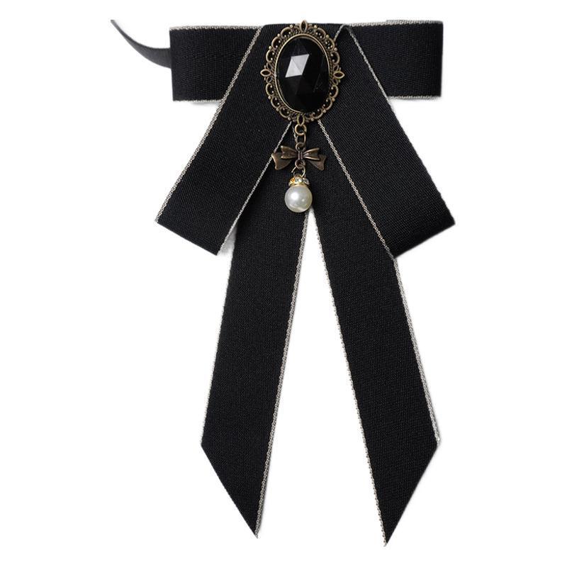 Collegiate Style Girls Neck Flower With Butterfly Tie For Office And Uniform Wear