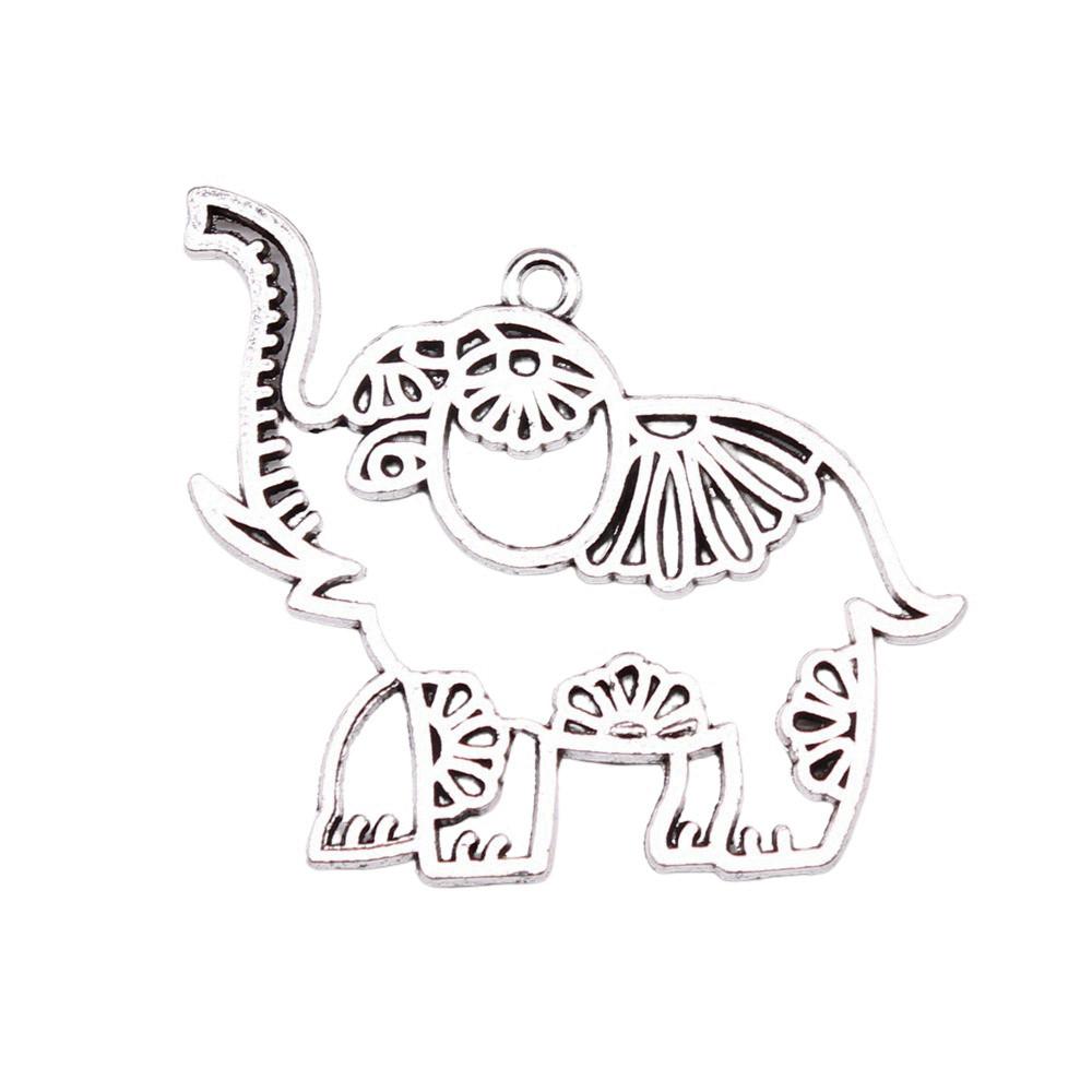 Retro Elephant Charms Alloy Animal Pendants For Jewelry Making Handmade Supplies