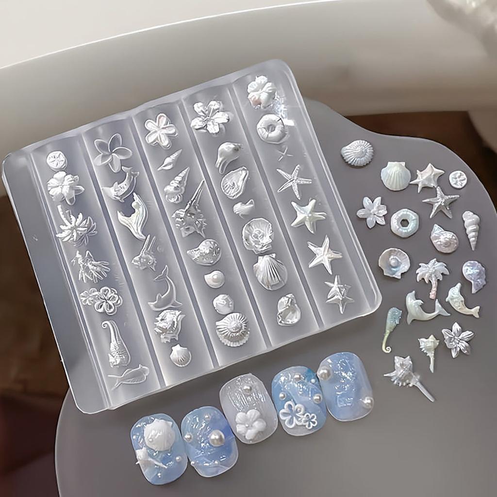 Creative Fun Bowknot Flower Nail Art Silicone Mould Handmade Nail Art Mold Decoration Cartoon Art Mold Diy Accessories Tool