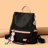 Large Capacity Oxford Cloth Daypack Anti-theft Contrast Color School Bag  School