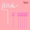 1set Bridal Shower Straws Love Heart Drinking Straw Bride To Be Wedding Decoration Bachelorette Hen Party Supply Team Bride Gift