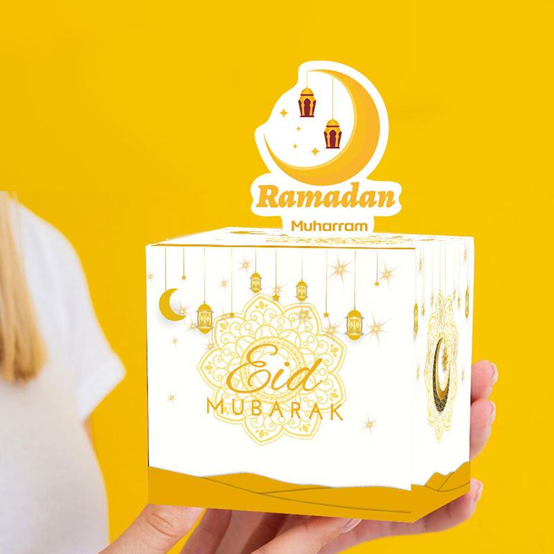 Ramadan Kareem Gift Boxes For Cash Muslim Ramadan Pouches Decorations Kids Favor Eid Al Fitr Packages Party Supplies