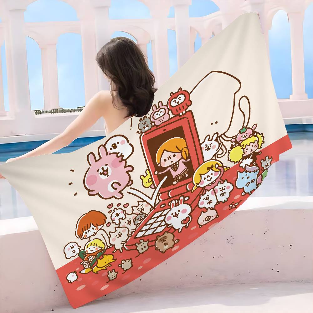 I-Illustrator K-Kanahei Big Microfiber Beach Towels Quick Dry Towel Sand Beach Towels Pool Towel for Travel Swim Pool Yoga
