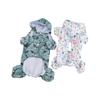 Waterproof 4-Legged Dog Raincoat With Reflective Stripes Small Breeds Like Teddy Poodle Bichon Frise All-Season Use
