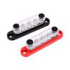 150A Power Distribution Block Metal Bus Bar Terminal Block With 1 4 Inch M6 Studs and Cover Plate for Boat Automotive