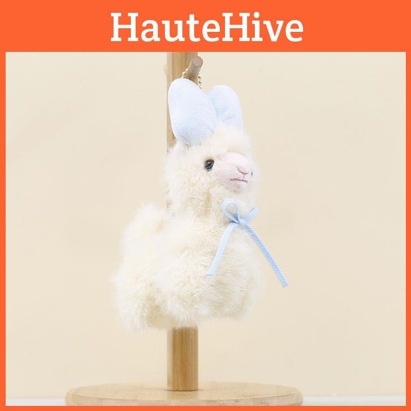 Pendant Bow Alpaca Plush Toy Claw Machine Doll Bag Hanging Children Decoration
